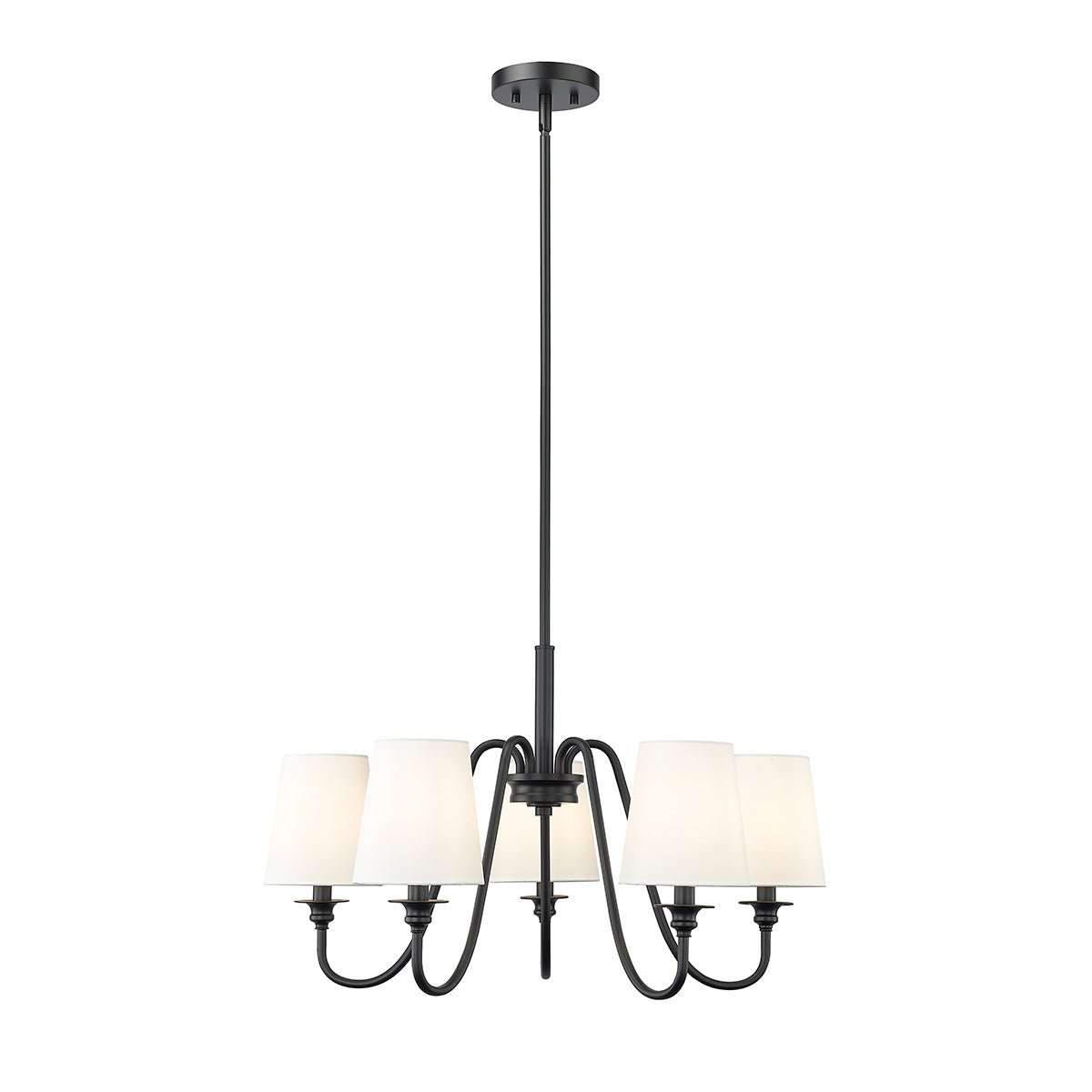 Chandelier Gianna - Noir mat 26" 1 - étage by Z - Lite | Luminaires & cie