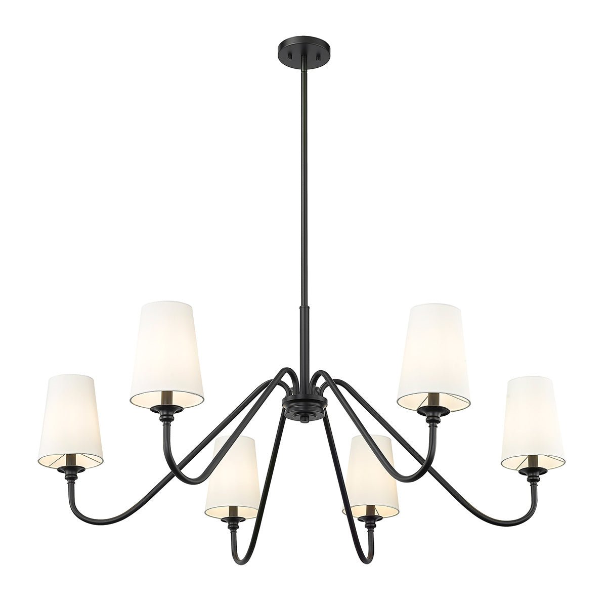 Chandelier Gianna - Noir mat 46 1/4" 1 - étage by Z - Lite | Luminaires & cie