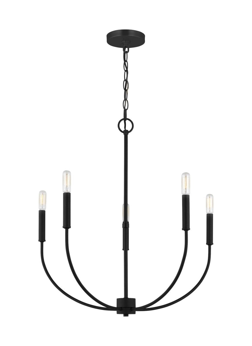Chandelier Greenwich - Noir de minuit 24 1/8" Ampoules non - incluses by Visual Comfort Studio | Luminaires & cie