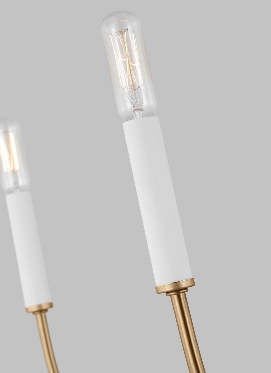 Chandelier Greenwich - Laiton satiné 24 1/8" Ampoules DEL incluses by Visual Comfort Studio | Luminaires & cie