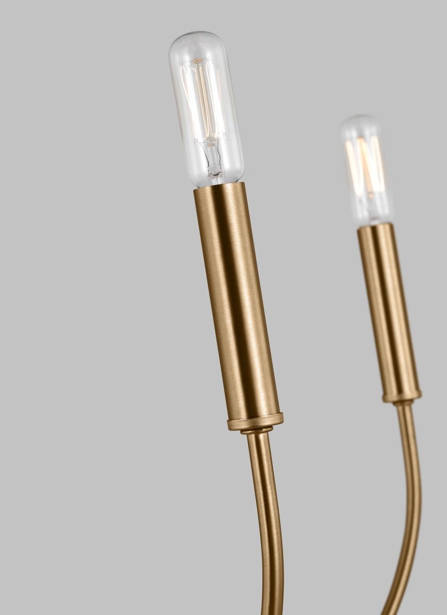 Chandelier Greenwich - Laiton satiné 24 1/8" Ampoules DEL incluses by Visual Comfort Studio | Luminaires & cie