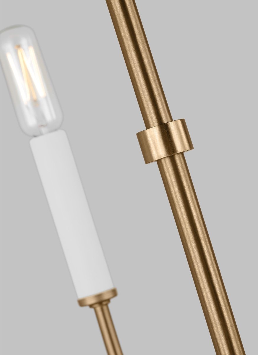 Chandelier Greenwich - Laiton satiné 32" Ampoules DEL incluses by Visual Comfort Studio | Luminaires & cie