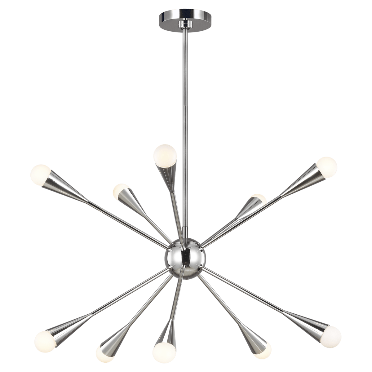 Chandelier Jax - Nickel poli 27 1/4" by Visual Comfort Studio | Luminaires & cie