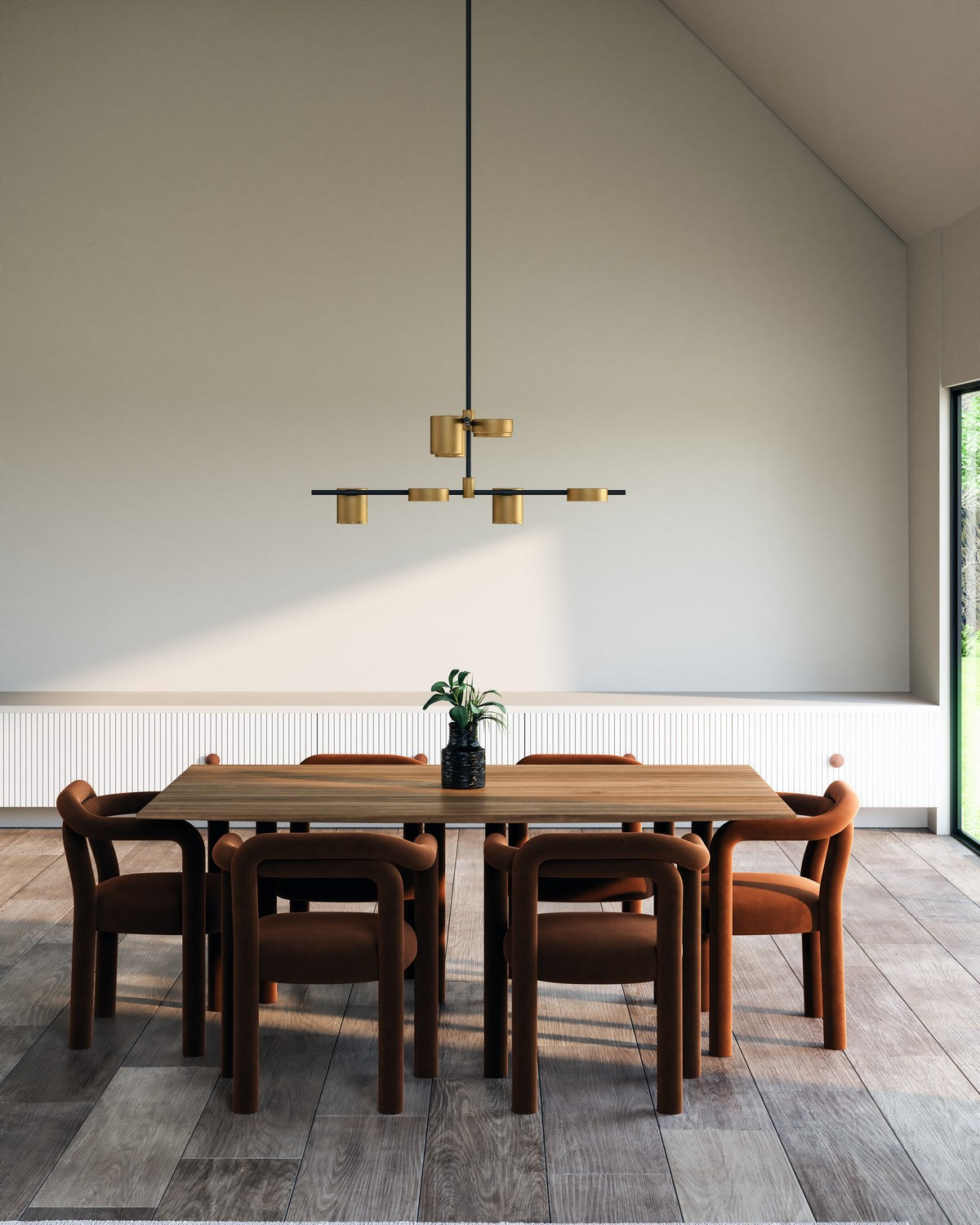 Lustre Jayden Noir / Or – vue 2