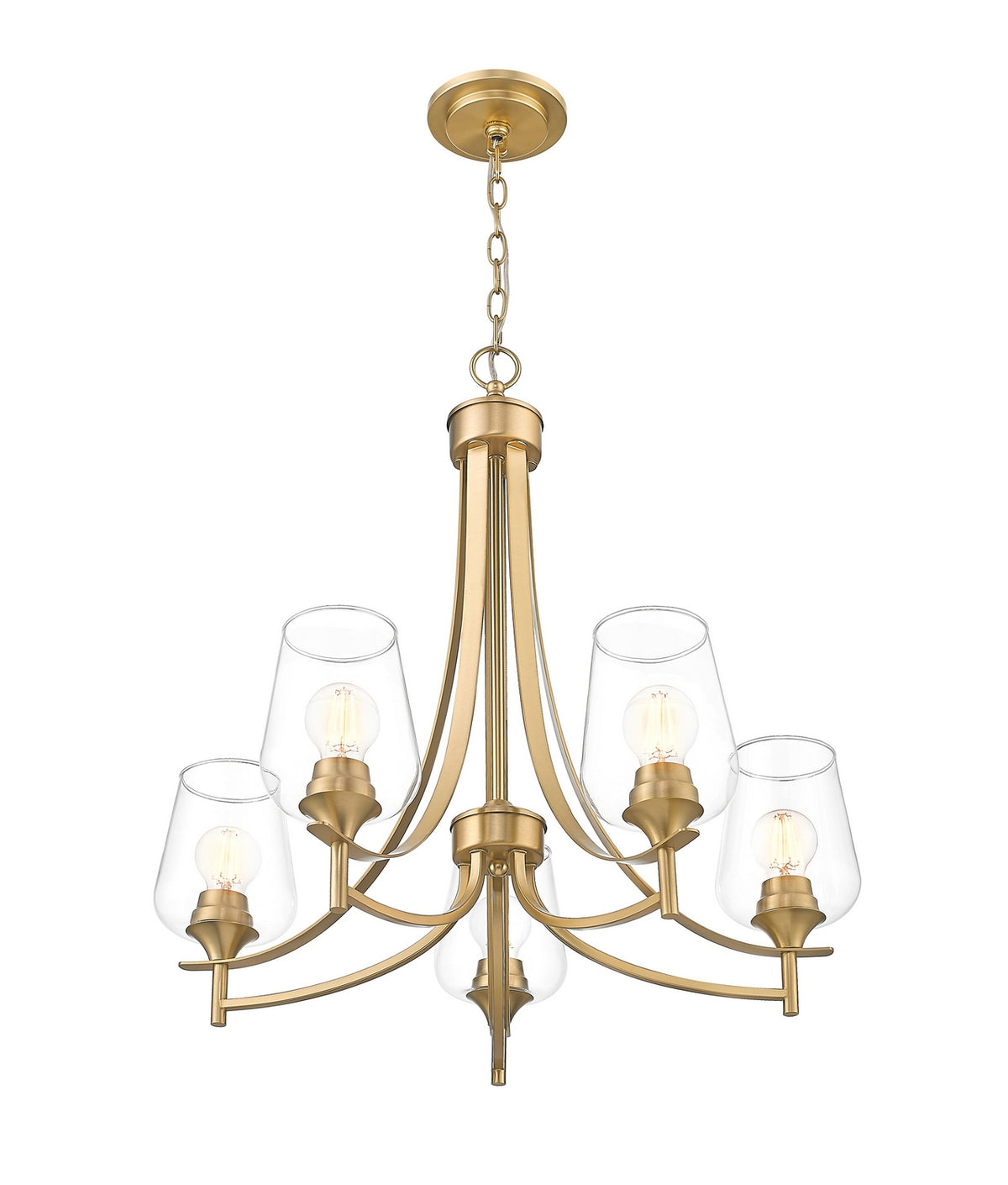 Lustre Joliet Laiton bruni, 25" – vue 2
