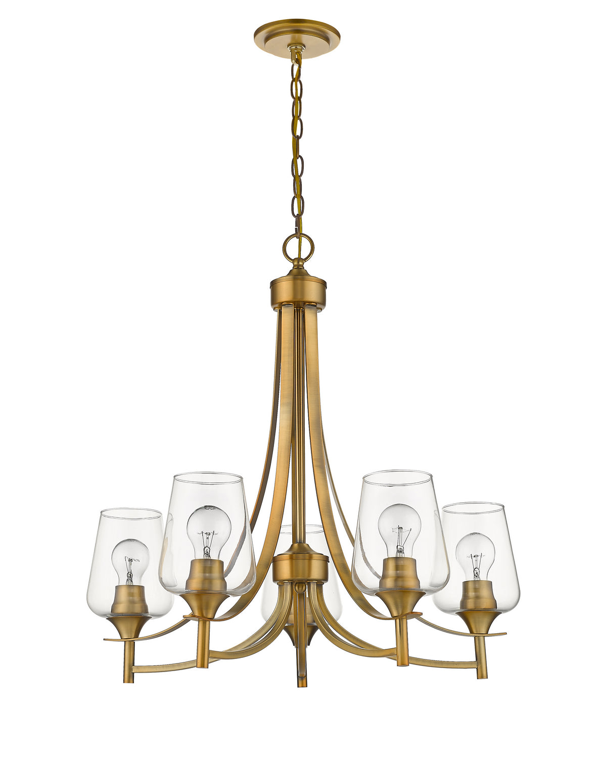Lustre Joliet Laiton ancien, 25" – vue 3
