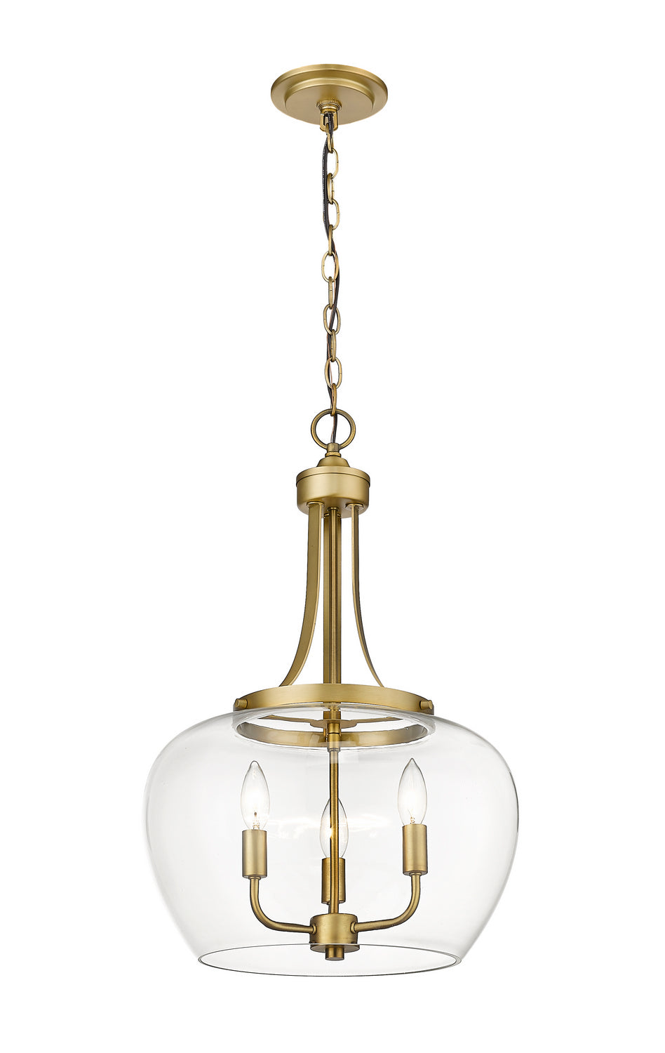 Lustre Joliet Laiton ancien, 15 3/4" – Z-Lite