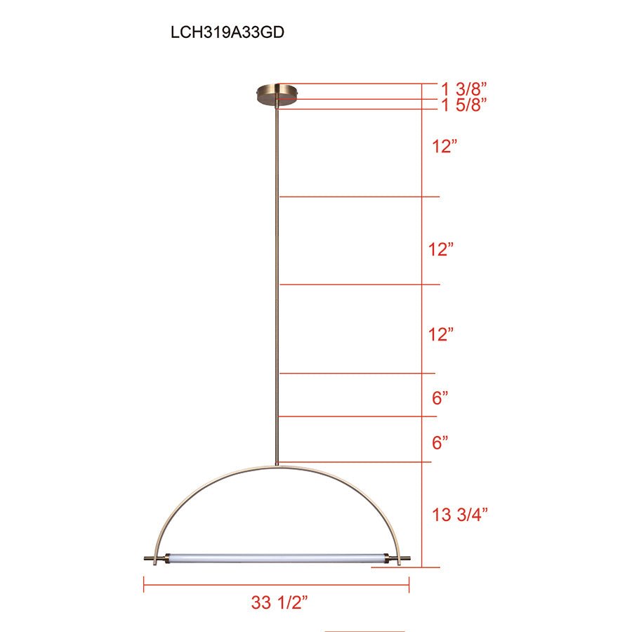 Chandelier Keaton - 16 3/4" by Canarm | Luminaires & cie