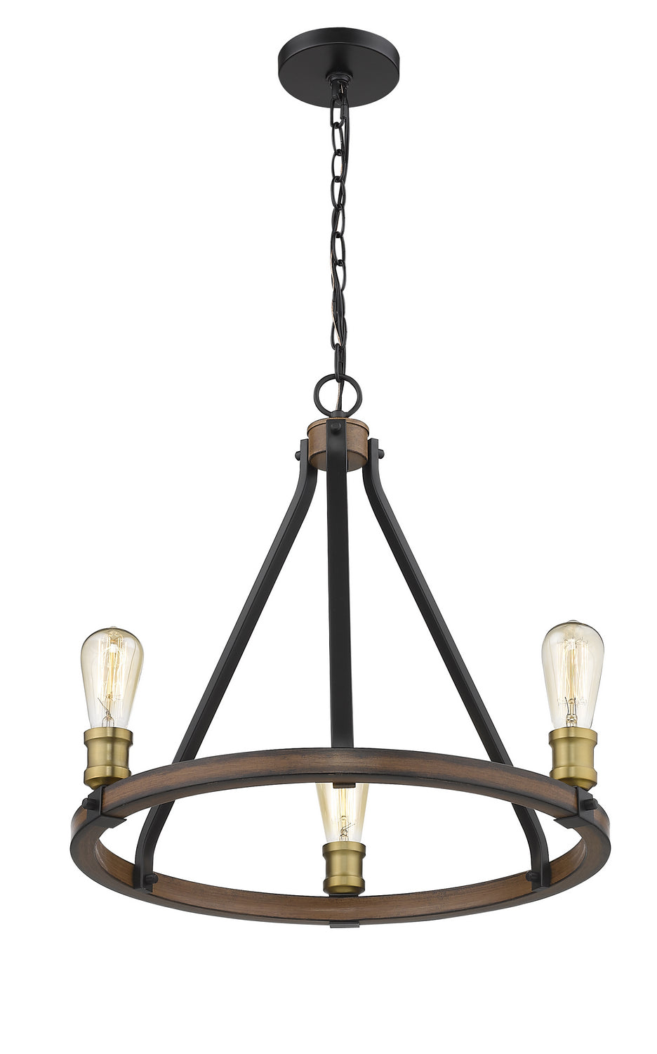 Lustre Kirkland Acajou rustique, 20" – vue 3