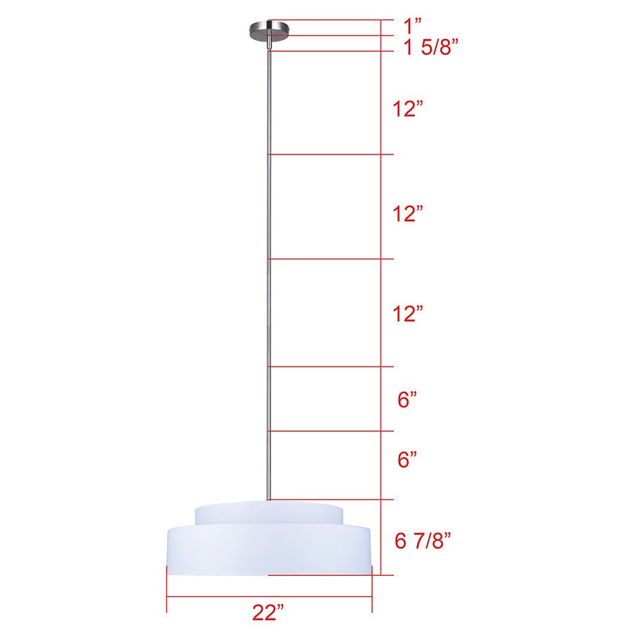 Chandelier Landra - 17 3/4" by Canarm | Luminaires & cie