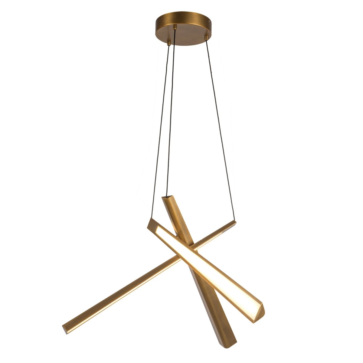Chandelier Lex - Laiton vintage by Kuzco Lighting | Luminaires & cie