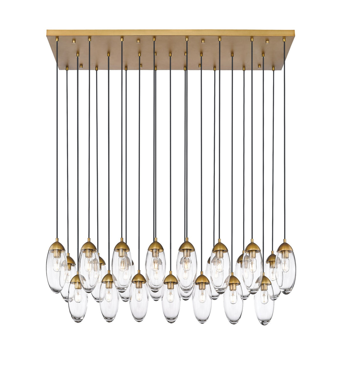 Suspension linéaire multiple Arden Laiton frotté, nombre ampoules 23 – Z-Lite