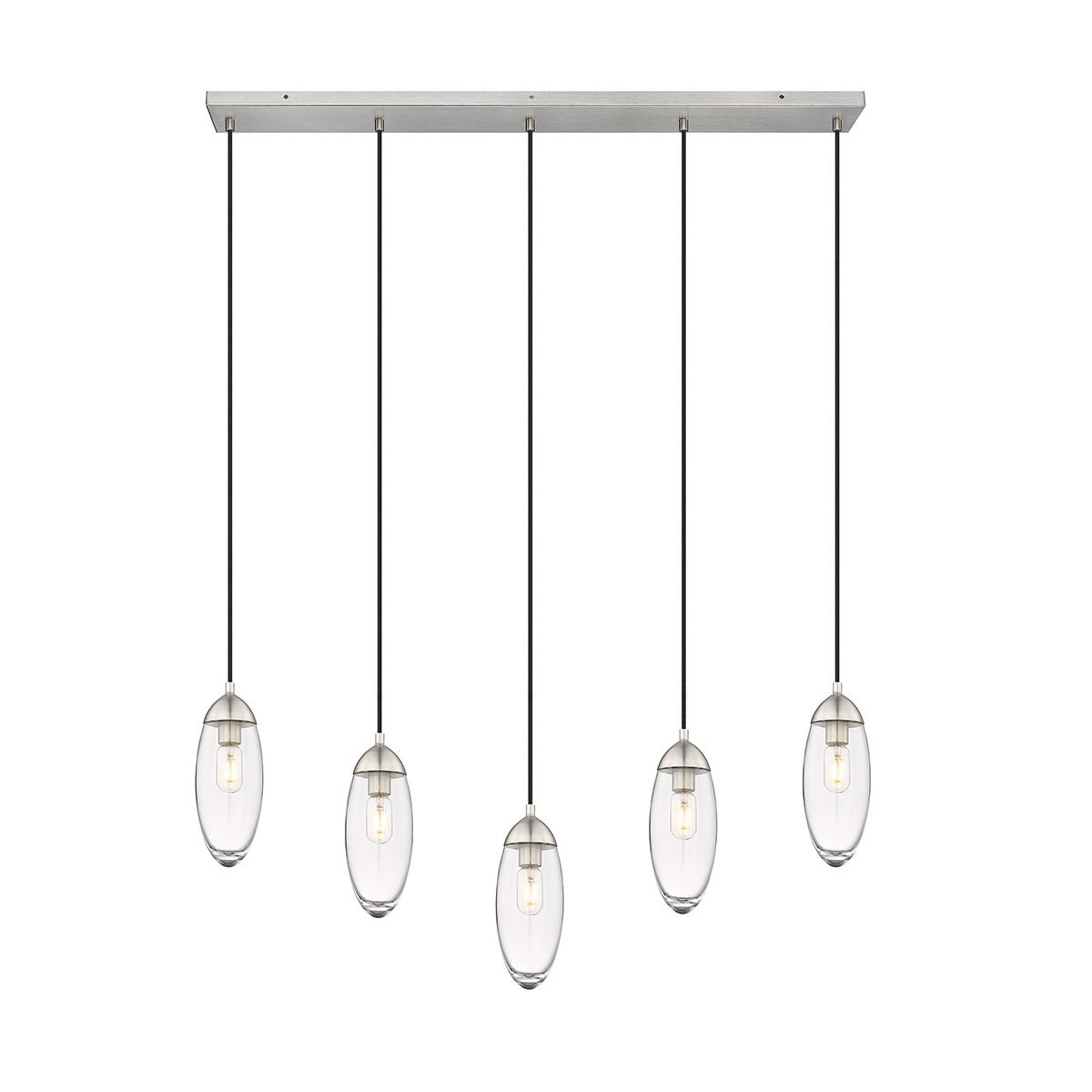 Chandelier linéaire Arden - Nickel brossé 42" 4 3/4" by Z - Lite | Luminaires & cie