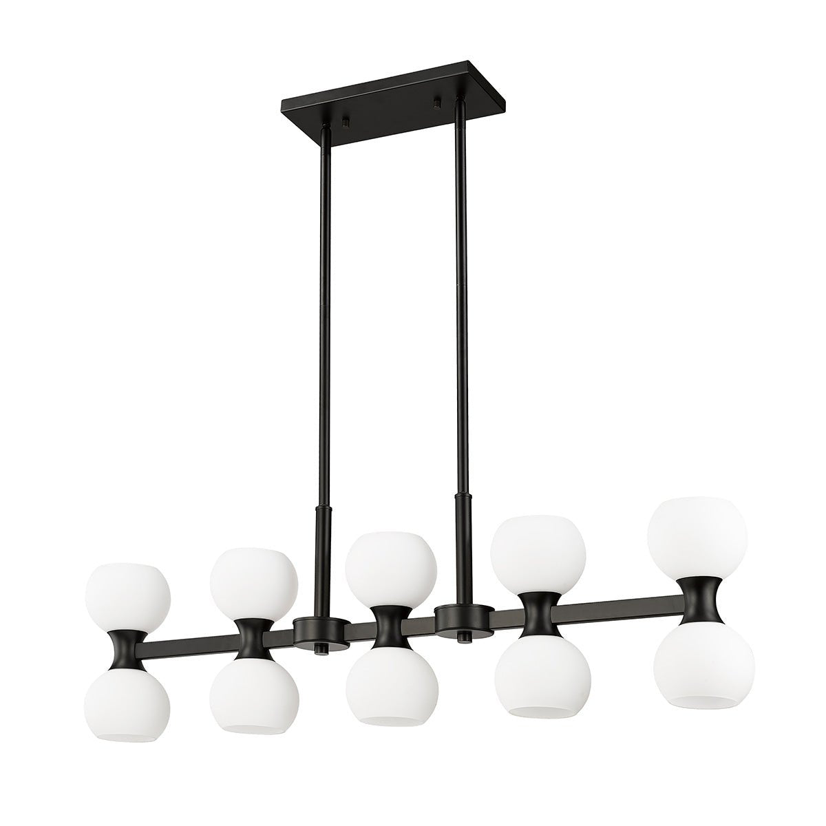 Chandelier linéaire Artemis - Noir mat 40" by Z - Lite | Luminaires & cie