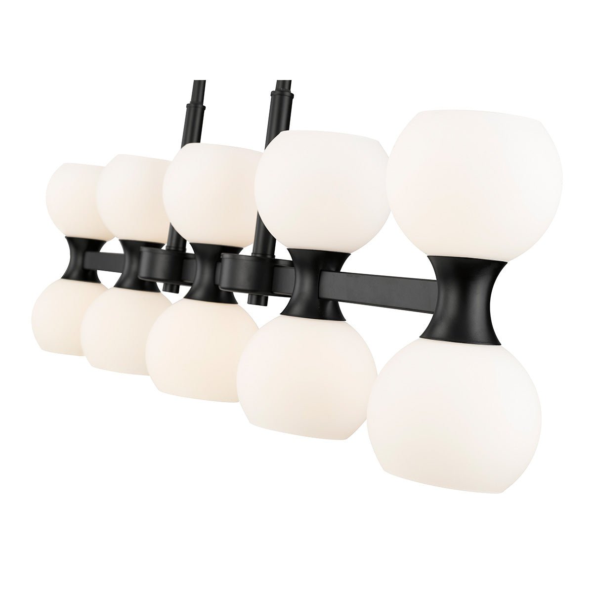 Chandelier linéaire Artemis - Noir mat 40" by Z - Lite | Luminaires & cie