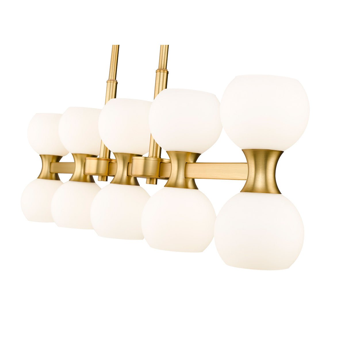 Chandelier linéaire Artemis - Or moderne 40" by Z - Lite | Luminaires & cie