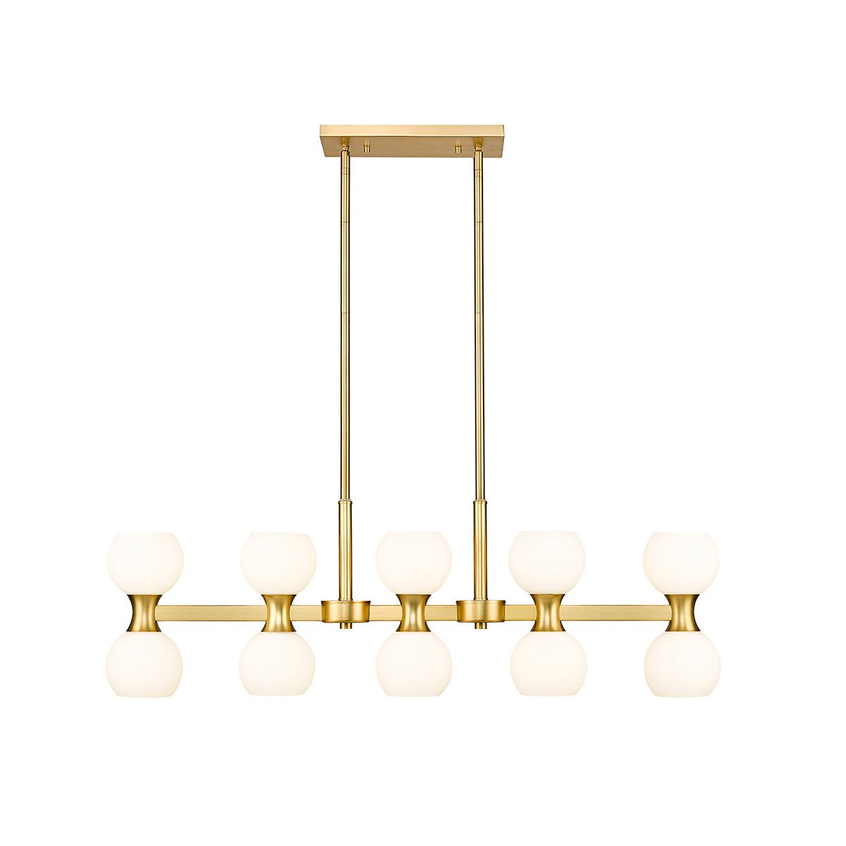 Chandelier linéaire Artemis - Or moderne 40" by Z - Lite | Luminaires & cie