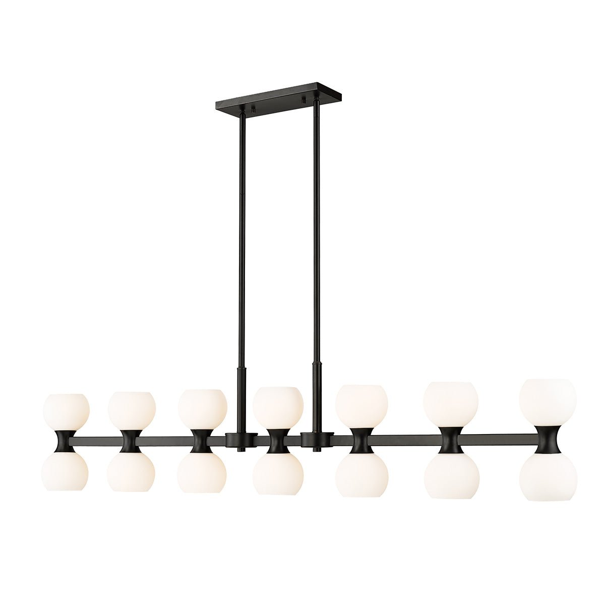 Chandelier linéaire Artemis - Noir mat 60" by Z - Lite | Luminaires & cie