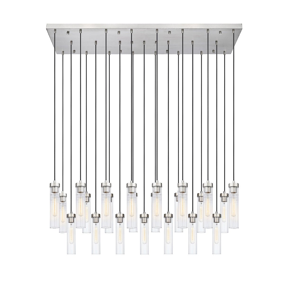 Chandelier linéaire Beau - Nickel brossé 54" 18" by Z - Lite | Luminaires & cie