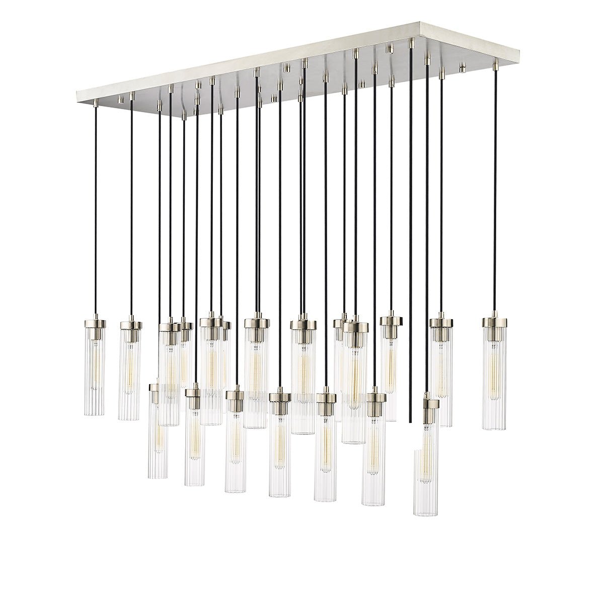 Chandelier linéaire Beau - Nickel brossé 54" 18" by Z - Lite | Luminaires & cie