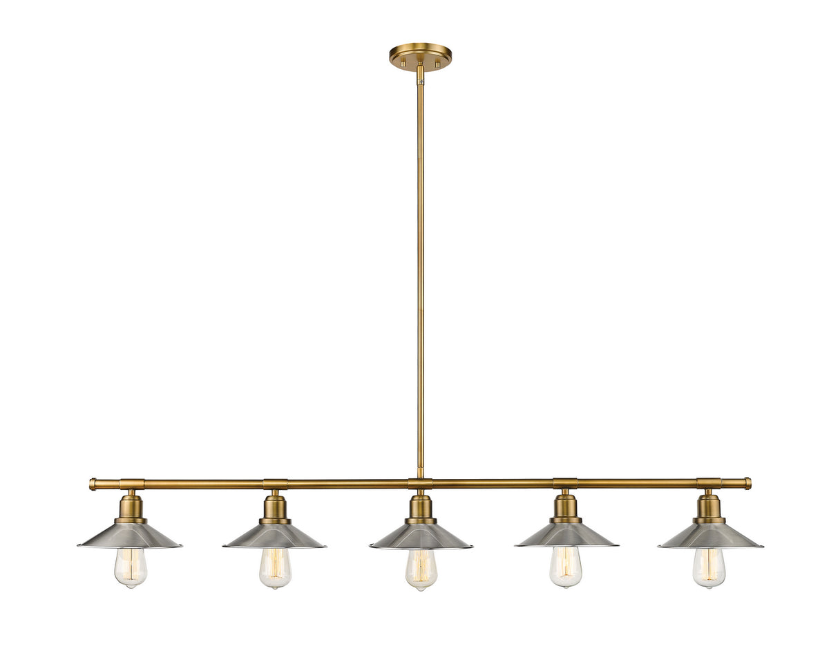 Suspension linéaire Casa Laiton de fonderie, Nickel brossé – Z-Lite