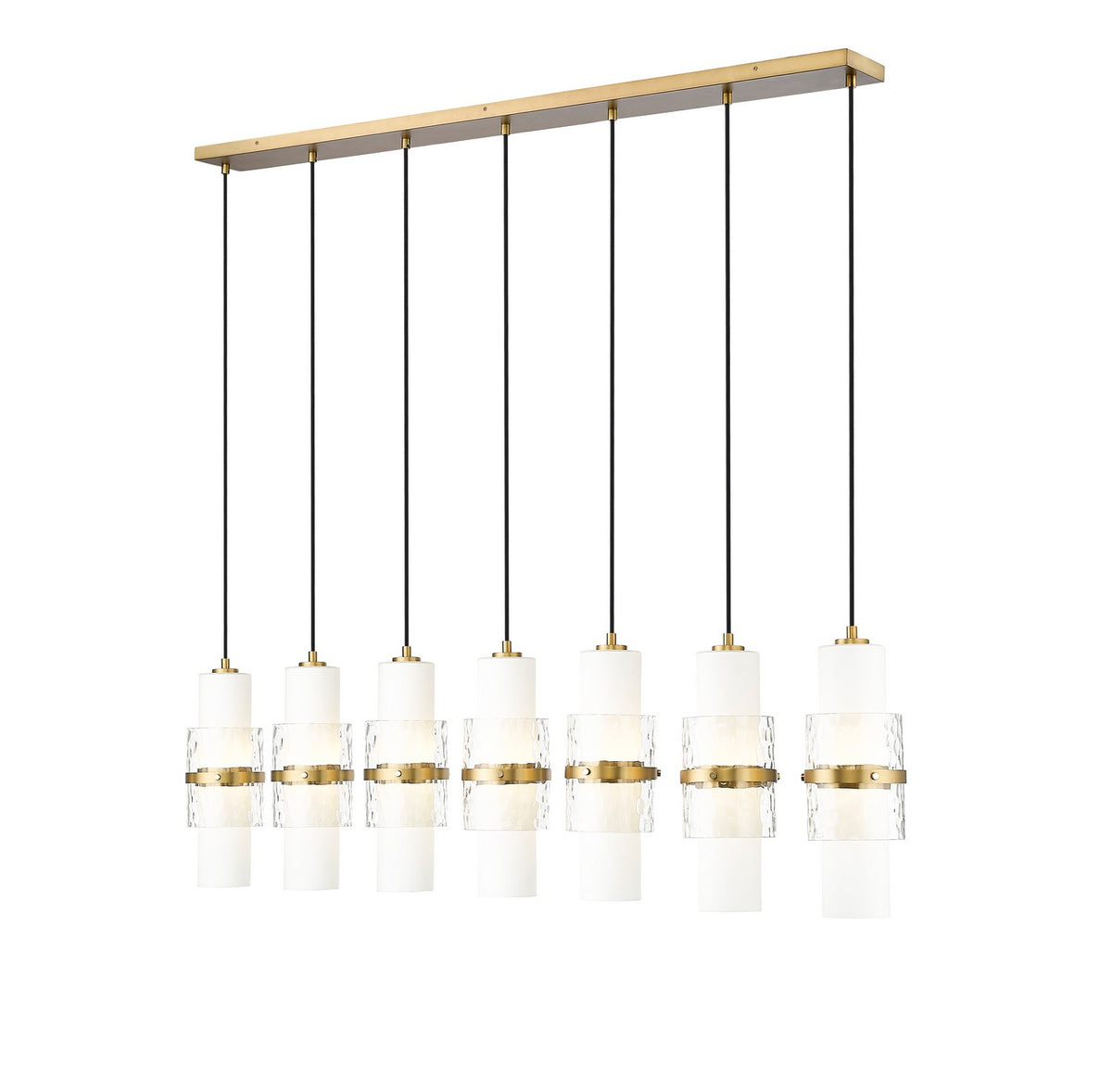 Suspension linéaire multiple Cayden Or moderne, nombre ampoules 7 – Z-Lite
