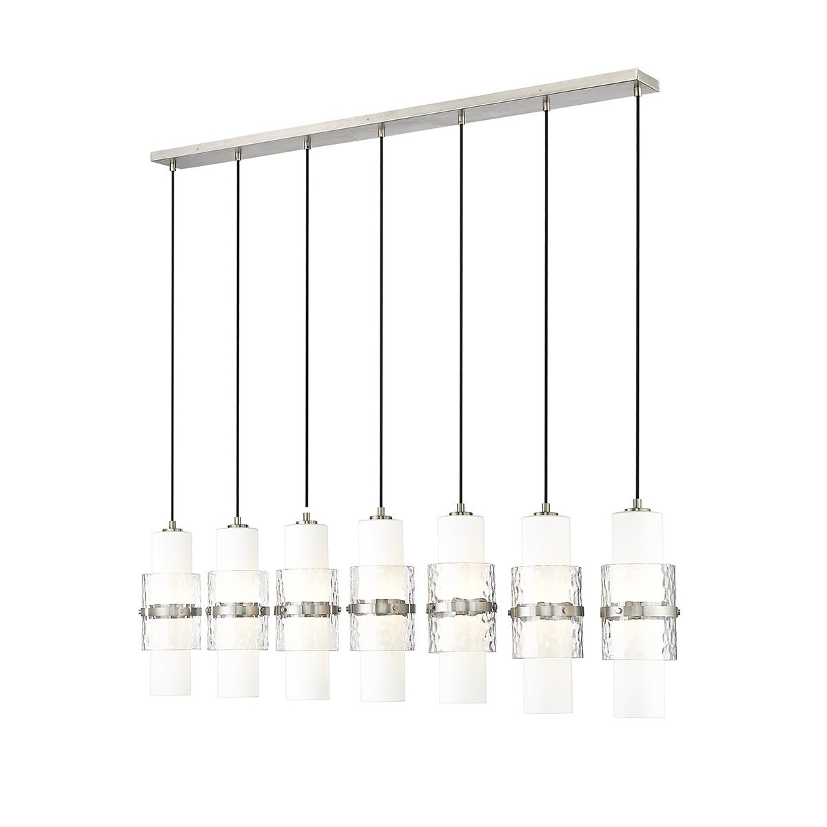 Chandelier linéaire Cayden - Nickel brossé 54" 4 3/4" by Z - Lite | Luminaires & cie