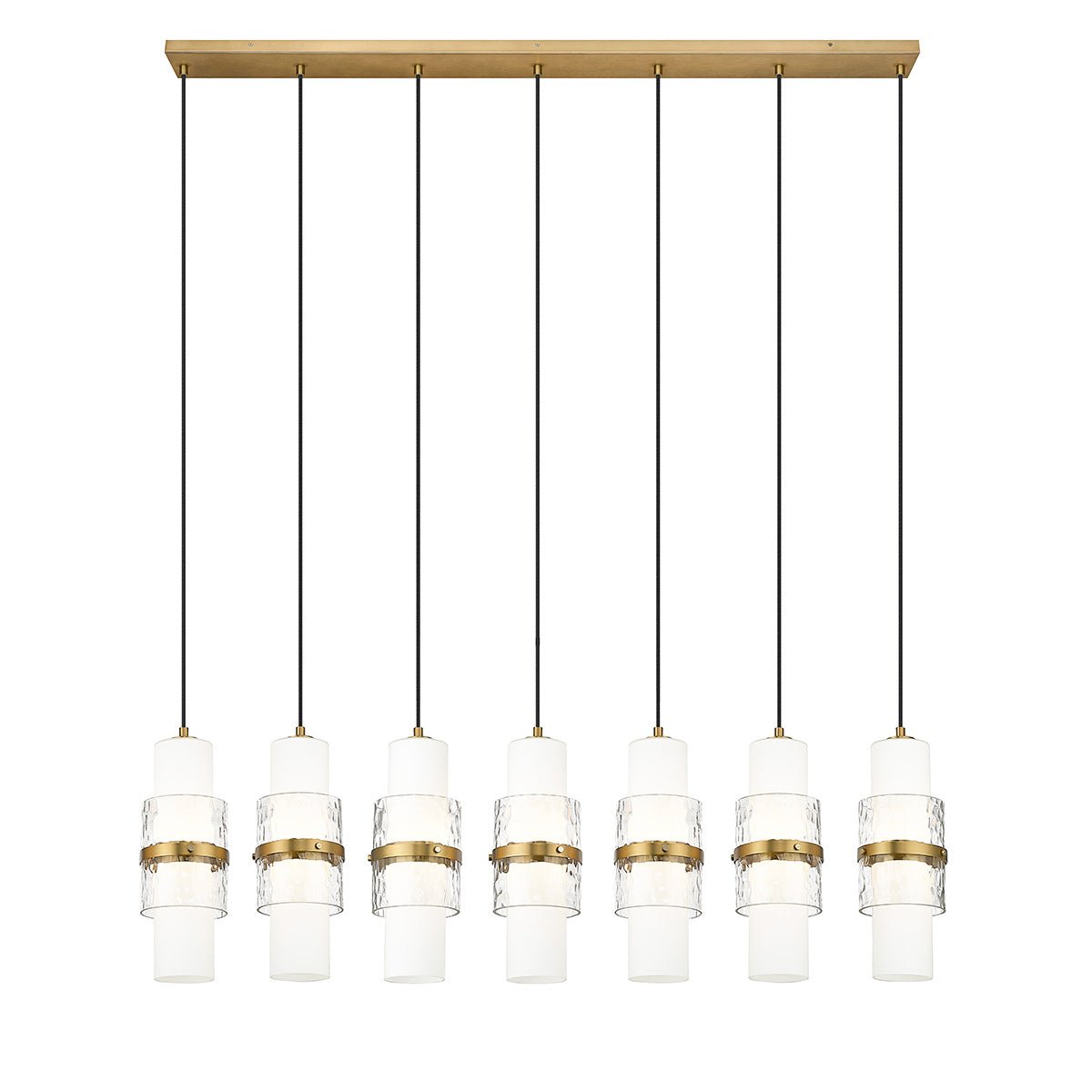 Chandelier linéaire Cayden - Or moderne 54" 4 3/4" by Z - Lite | Luminaires & cie
