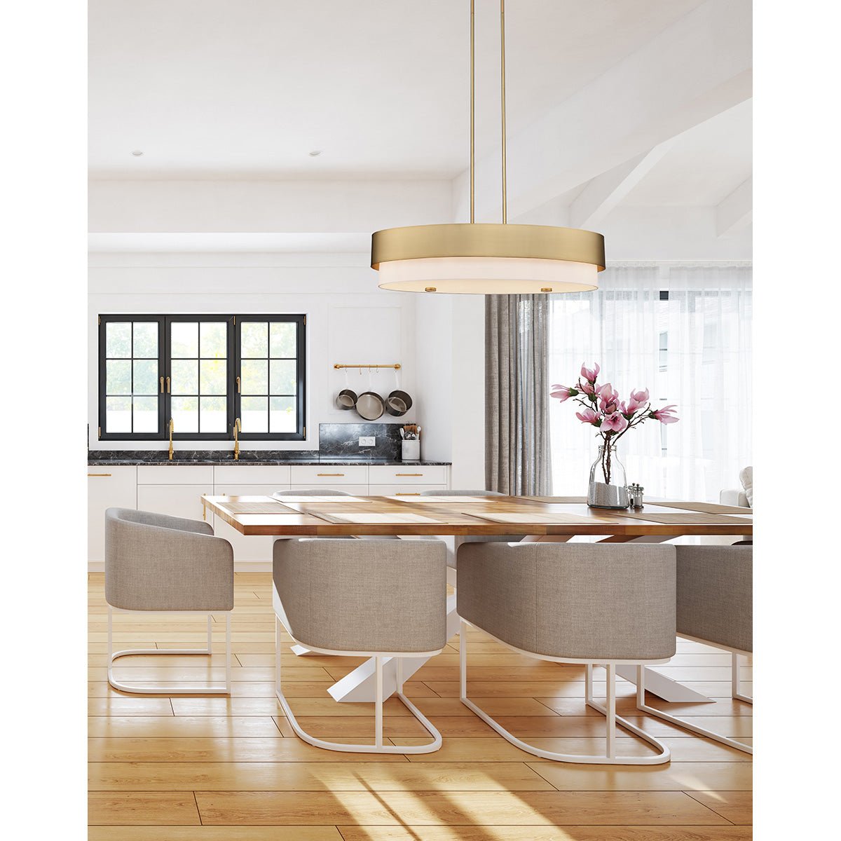 Chandelier linéaire Counterpoint