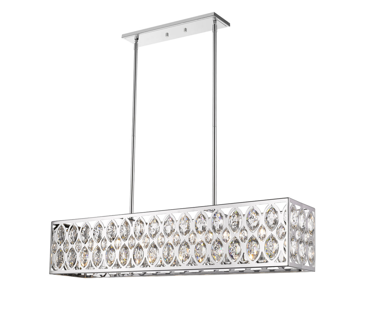 Suspension linéaire Dealey Chrome – vue 2