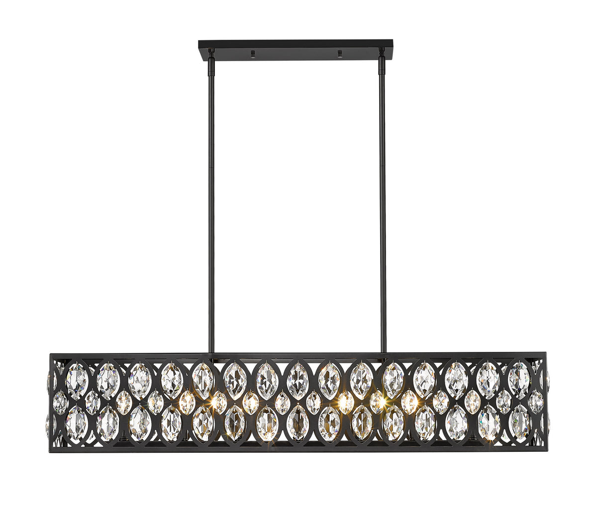 Suspension linéaire Dealey Noir mat – Z-Lite