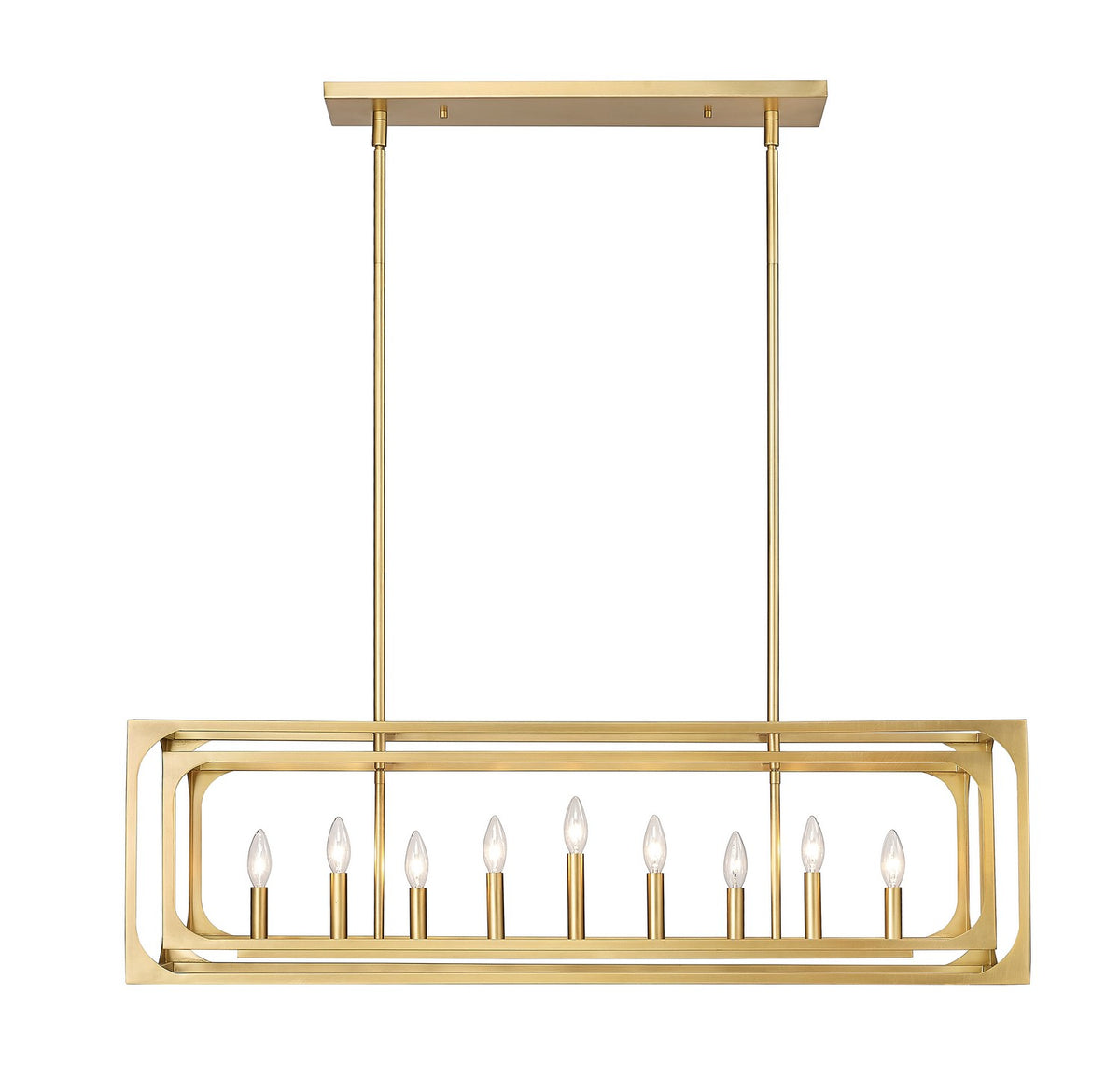 Suspension linéaire Easton Laiton frotté, nombre ampoules 9 – vue 2