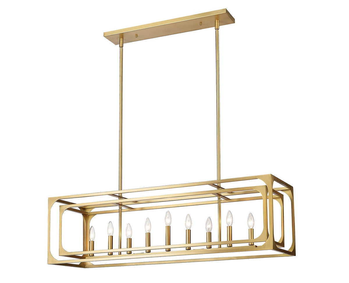 Suspension linéaire Easton Laiton frotté, nombre ampoules 9 – vue 3