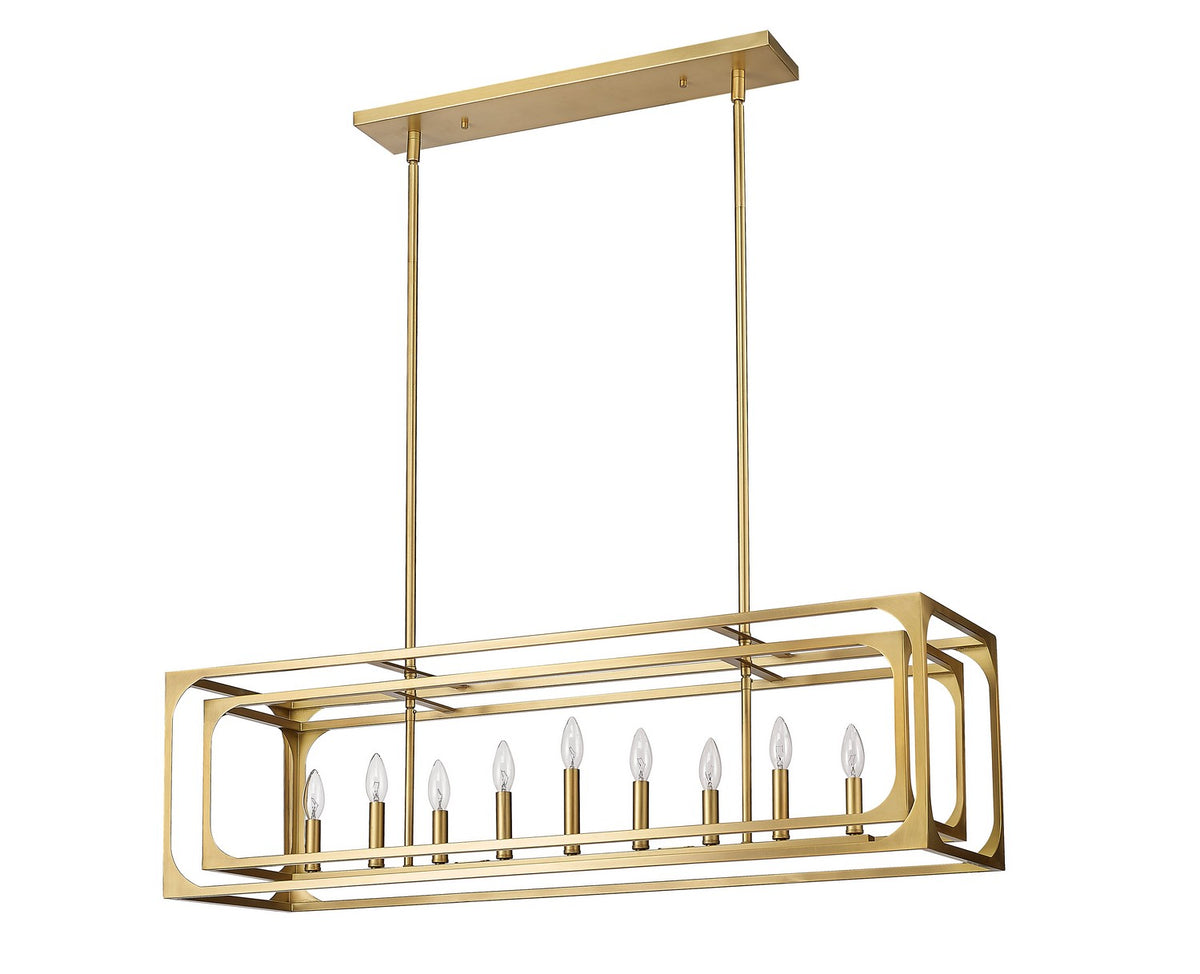 Suspension linéaire Easton Laiton frotté, nombre ampoules 9 – vue 4