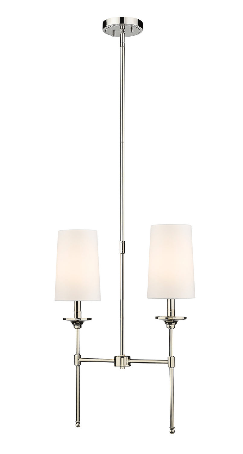 Lustre linéaire Emily Nickel poli – Z-Lite