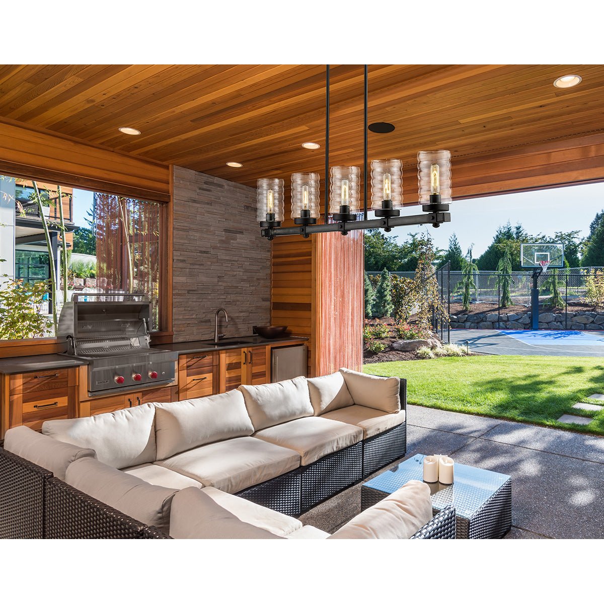 Chandelier linéaire extérieur Tahoe