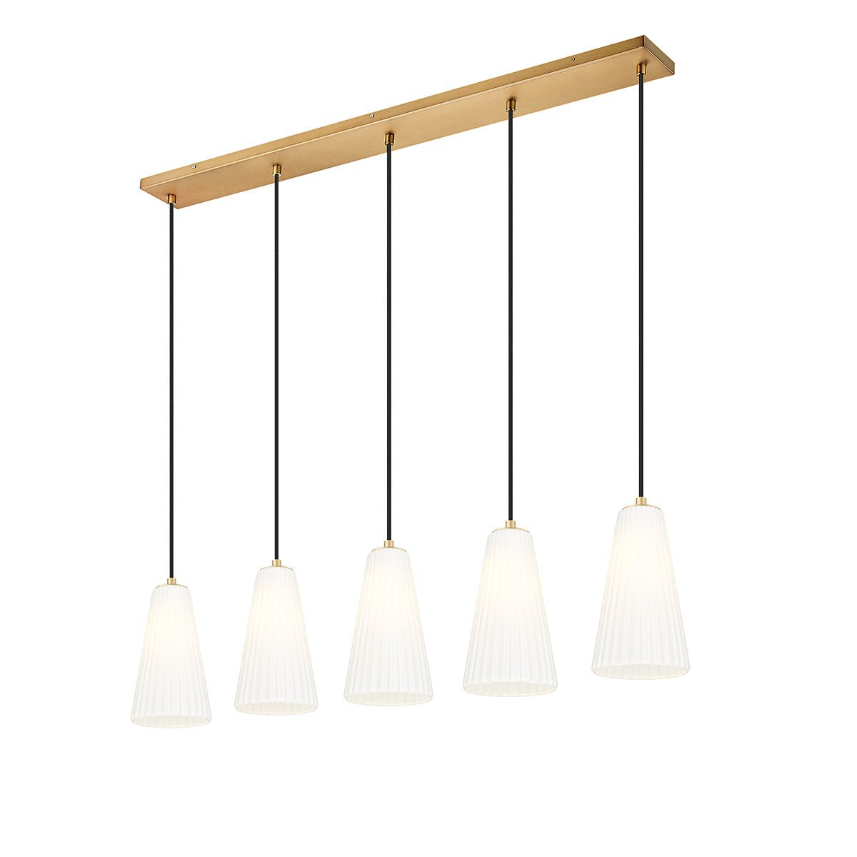Chandelier linéaire Farrell - Or moderne 42" 6" by Z - Lite | Luminaires & cie