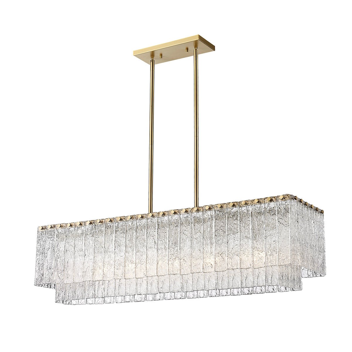 Chandelier linéaire Glacier