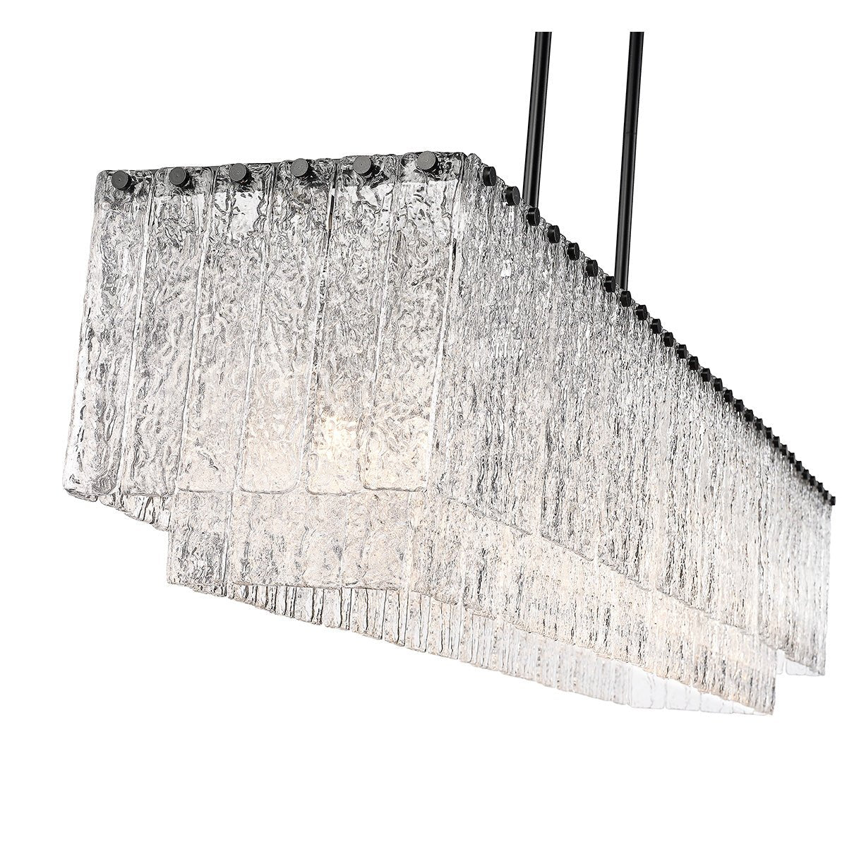 Chandelier linéaire Glacier