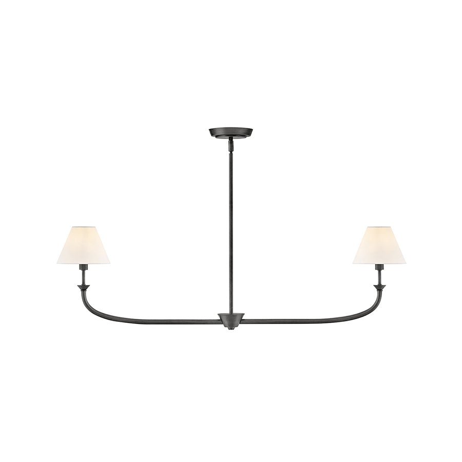 Chandelier linéaire Greta - Laiton noirci 41 1/4" by Hinkley | Luminaires & cie
