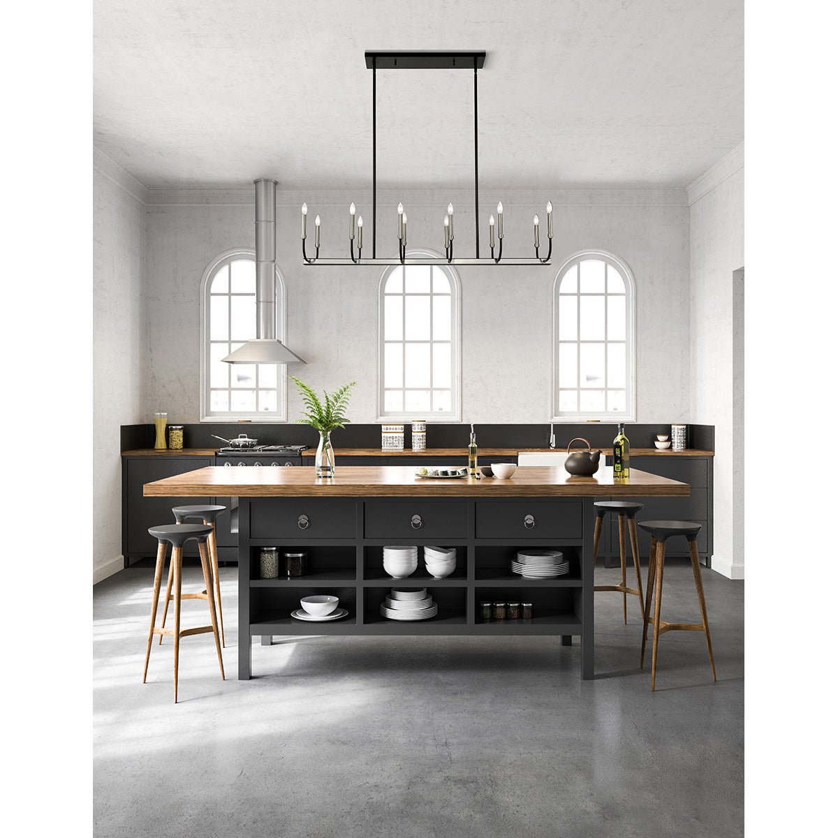 Chandelier linéaire Haylie