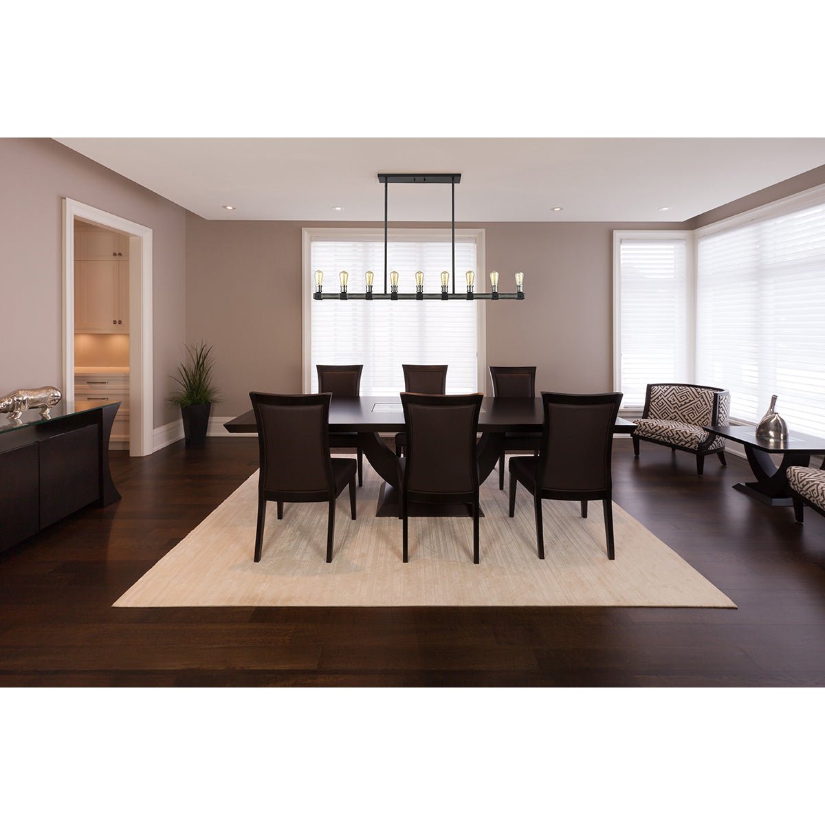 Chandelier linéaire Kirkland