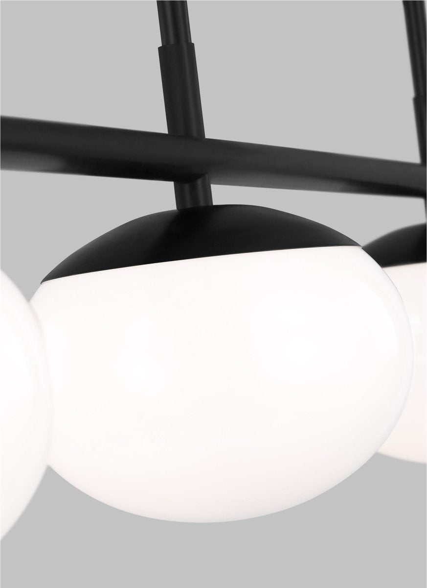 Chandelier linéaire Lune - Fer vieille 6 1/2" by Visual Comfort Studio | Luminaires & cie