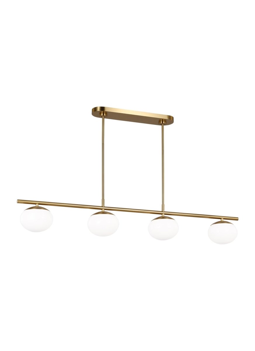 Chandelier linéaire Lune - Laiton brûlé 6 1/2" by Visual Comfort Studio | Luminaires & cie