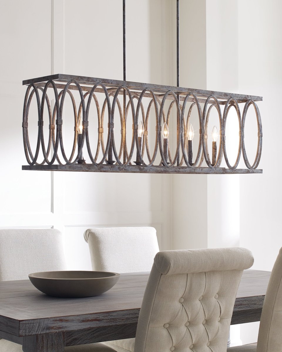 Chandelier linéaire Patrice - by Visual Comfort Studio | Luminaires & cie