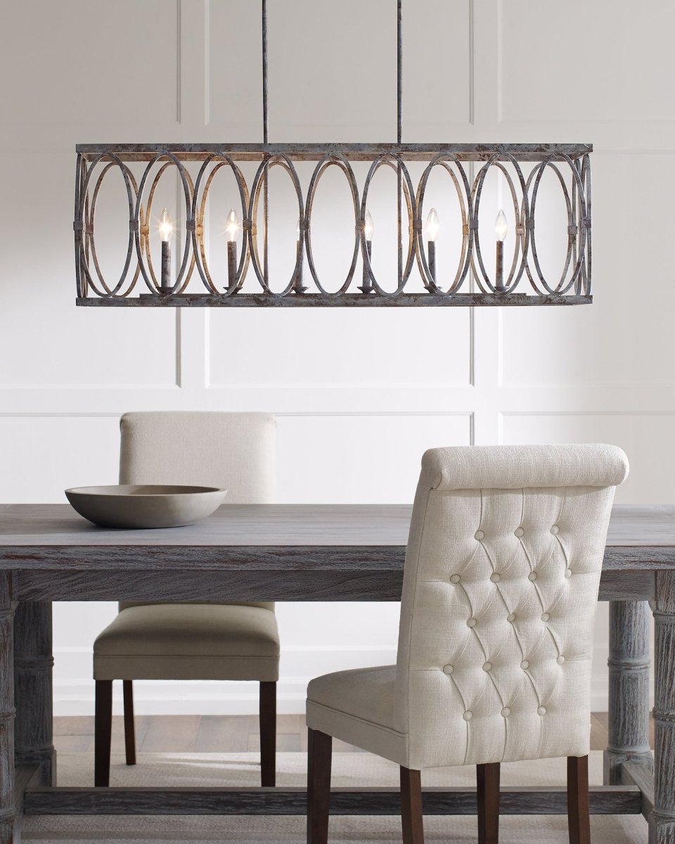 Chandelier linéaire Patrice - by Visual Comfort Studio | Luminaires & cie