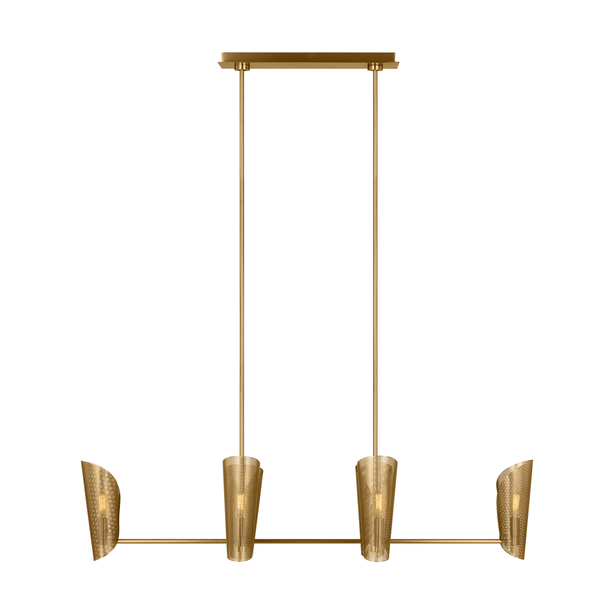 Chandelier linéaire Plivot - by Visual Comfort Studio | Luminaires & cie