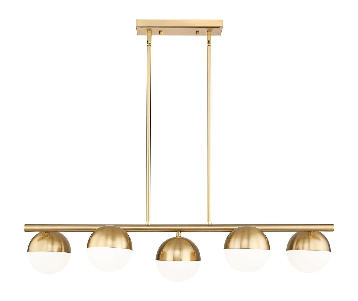 Suspension linéaire Realm Sphere Or moderne, nombre ampoules 5 – vue 3
