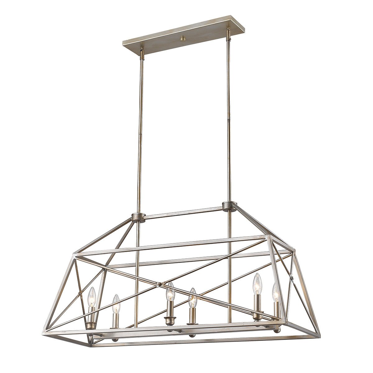 Chandelier linéaire Trestle - by Z - Lite | Luminaires & cie