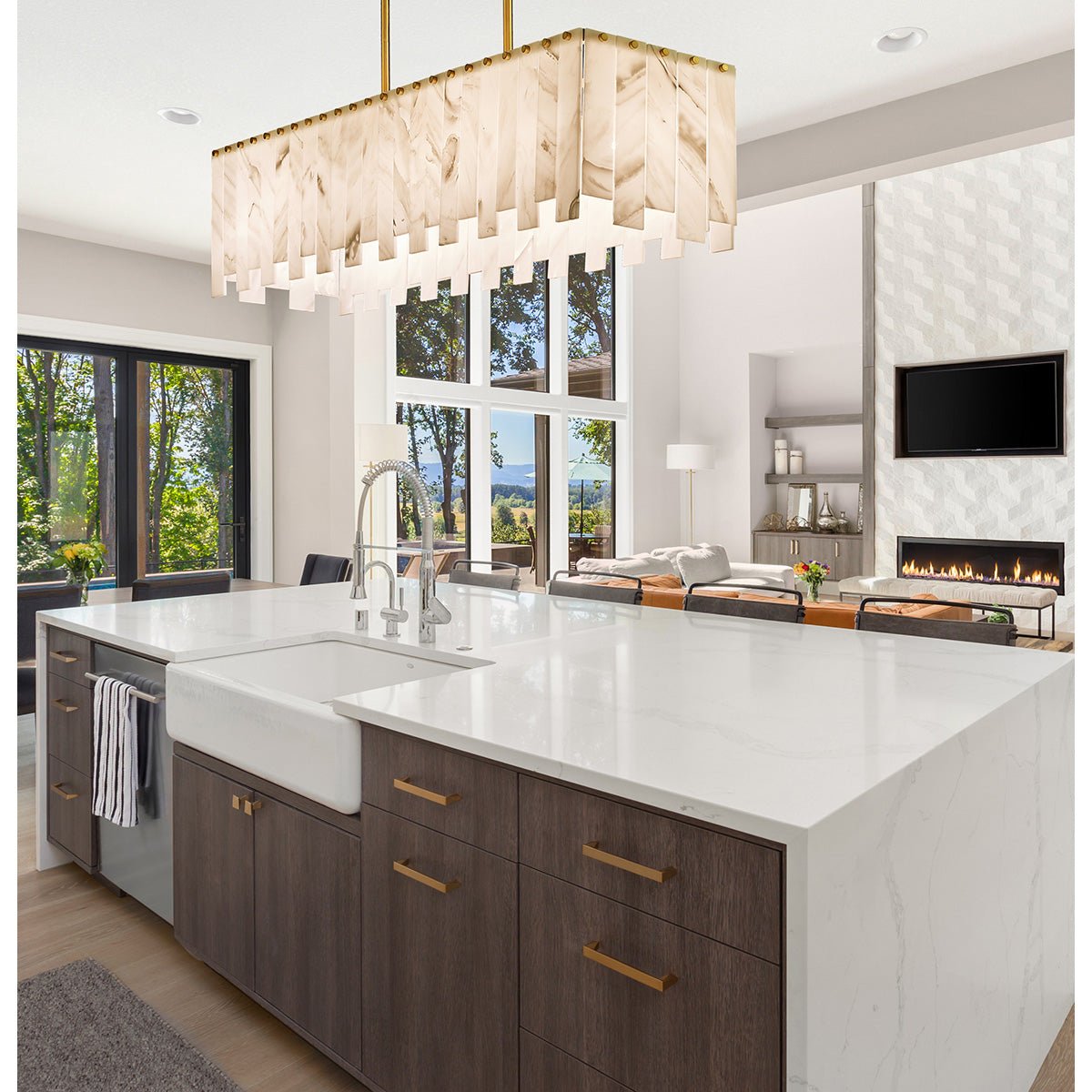 Chandelier linéaire Viviana